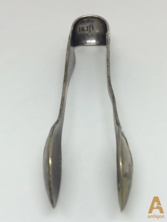 Silver sugar tongs. Warchawa