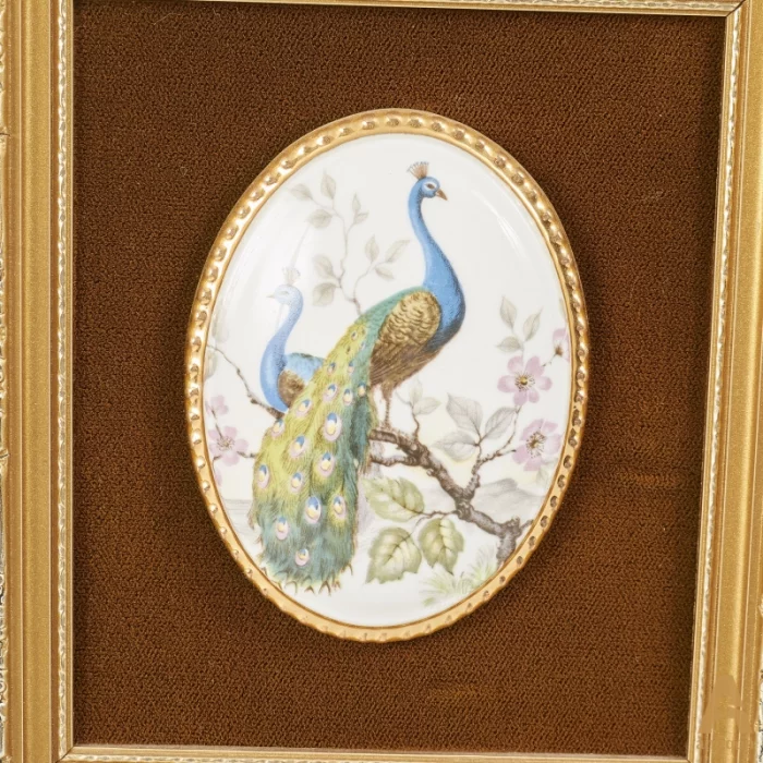 A pair of porcelain paintings 