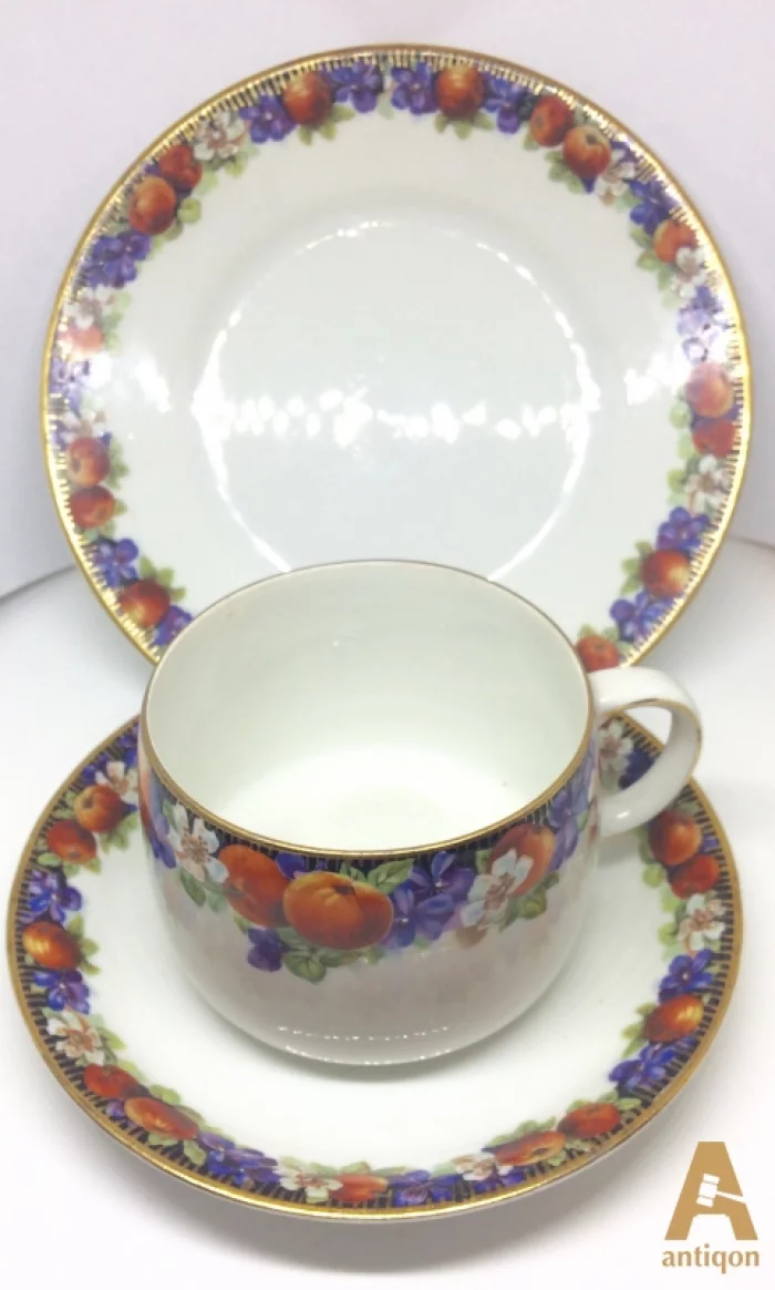 Tea cup with a saucers. Kuznetsov