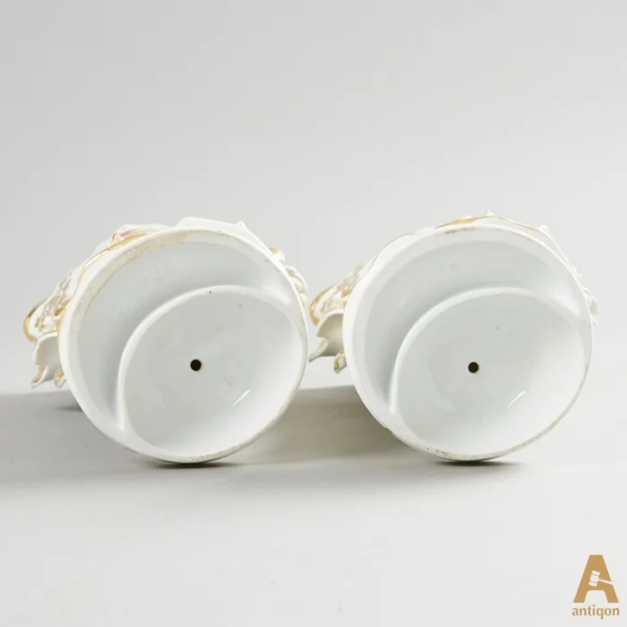 A pair of porcelain vases