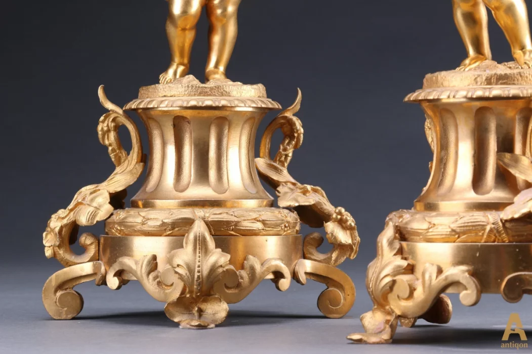A pair of candelabras