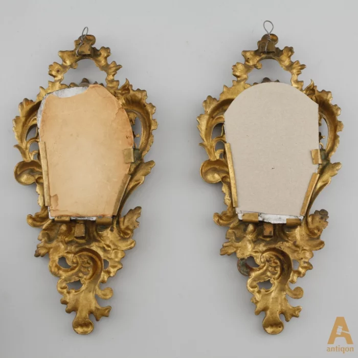 A pair of wall sconces. Rococo