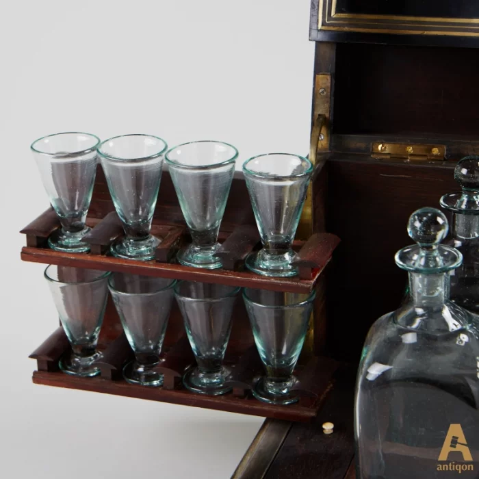Bar à liqueurs de voyage depliable