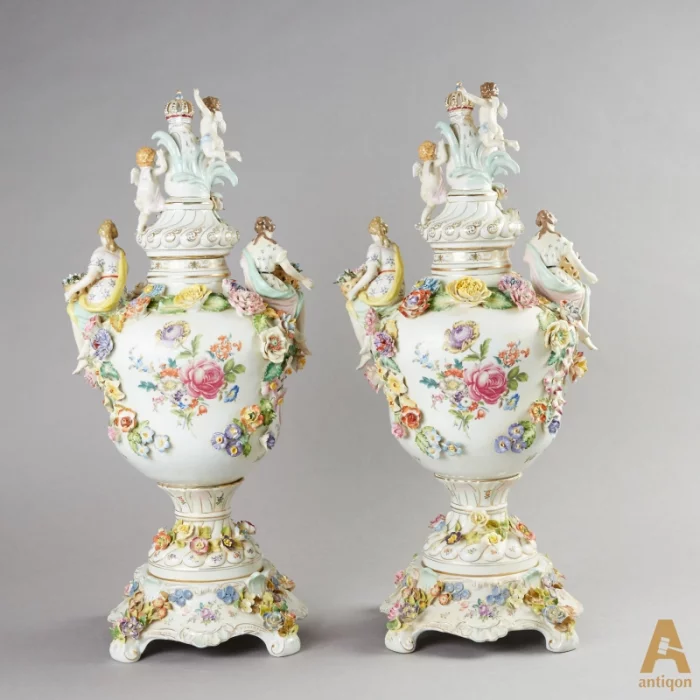 Pair of porcelain vases