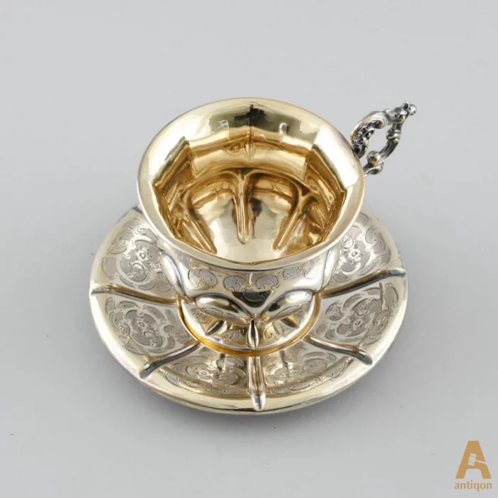 Silver coffee cup