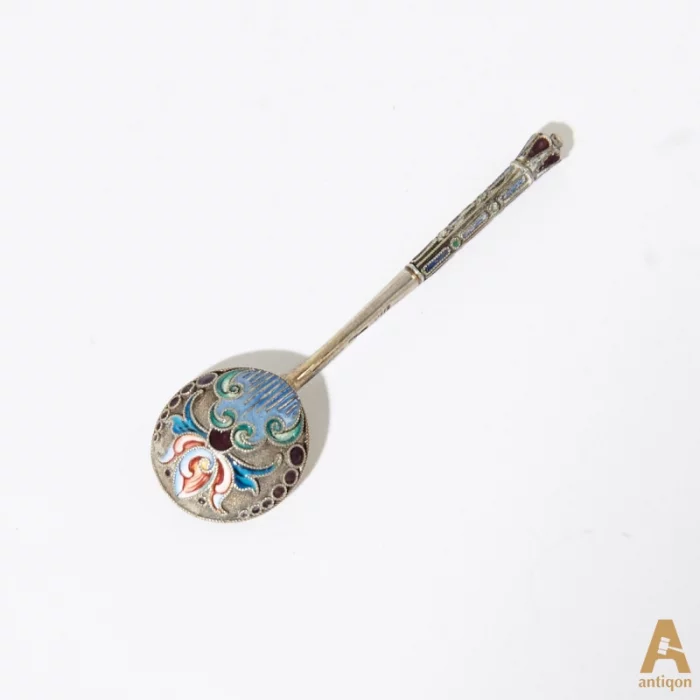 Russian salt shaker with a spoon