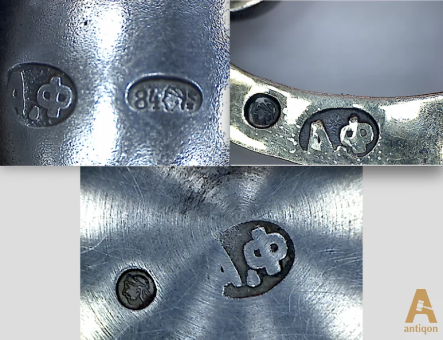 Silver cup holder. Royal Russia