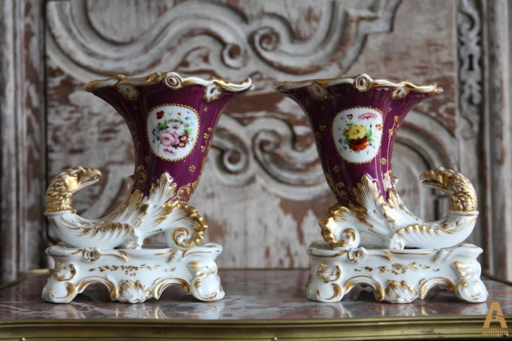 A pair of vases