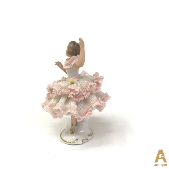 Ballerina in a lace dress