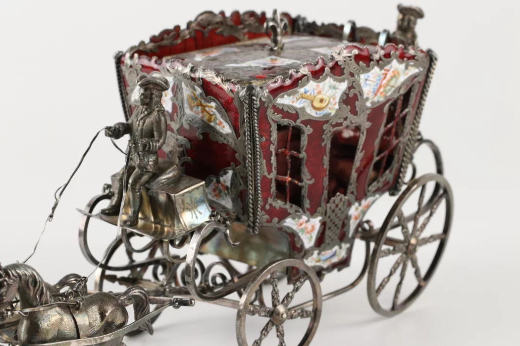 Silver jewelry casket  