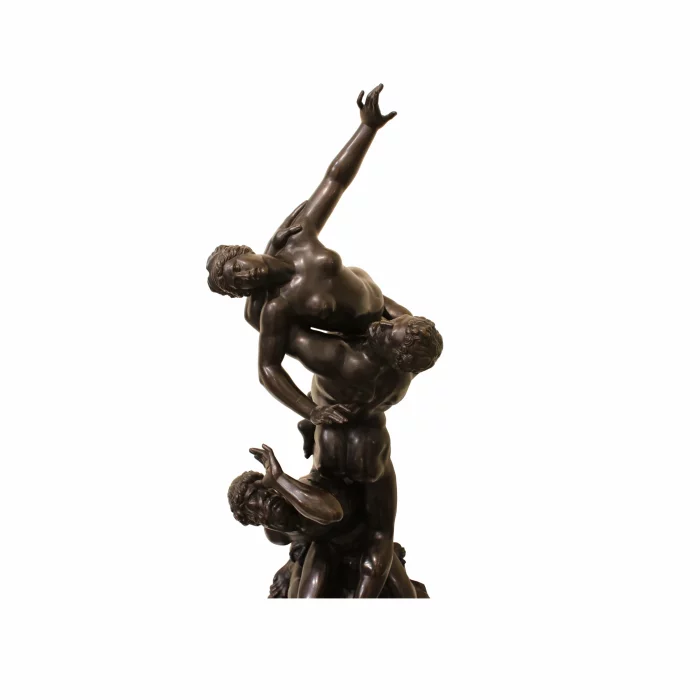 GROUPE SCULPTÉ “L’ENLÈVEMENT DES SABINES” D’APRÈS GIOVANNI DA BOLOGNA (1529-1608) ITALIE, XXᵉ SIÈCLE