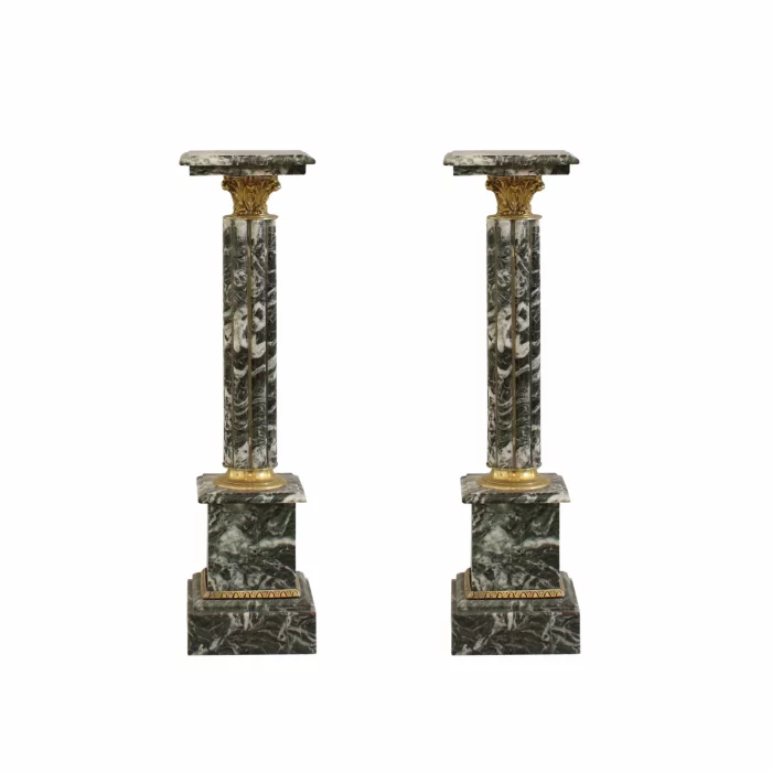 Pair of marble columns. 