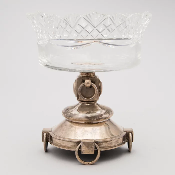 Crystal biscuit vase,  Grachev Brothers 1896.