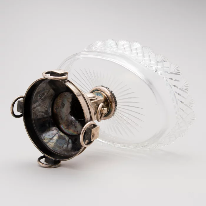 Crystal biscuit vase,  Grachev Brothers 1896.