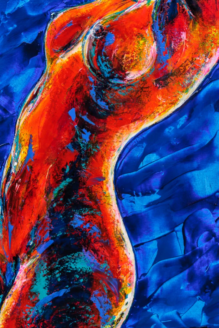 The painting Nude Model Antoni Adamski