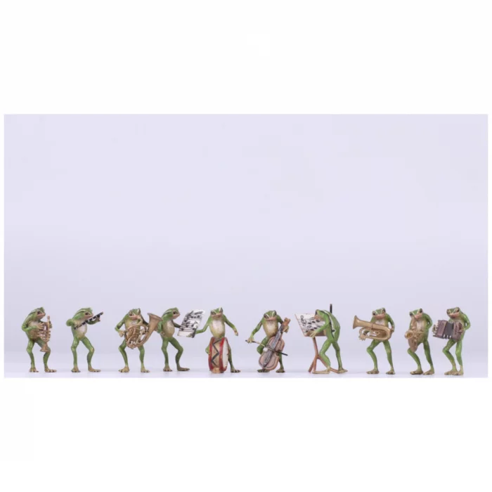 Orchestre de grenouille. Bronze de Vienne
