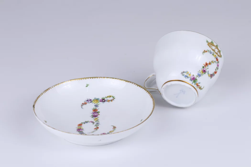 Meissen. Une paire de cafe commemorative