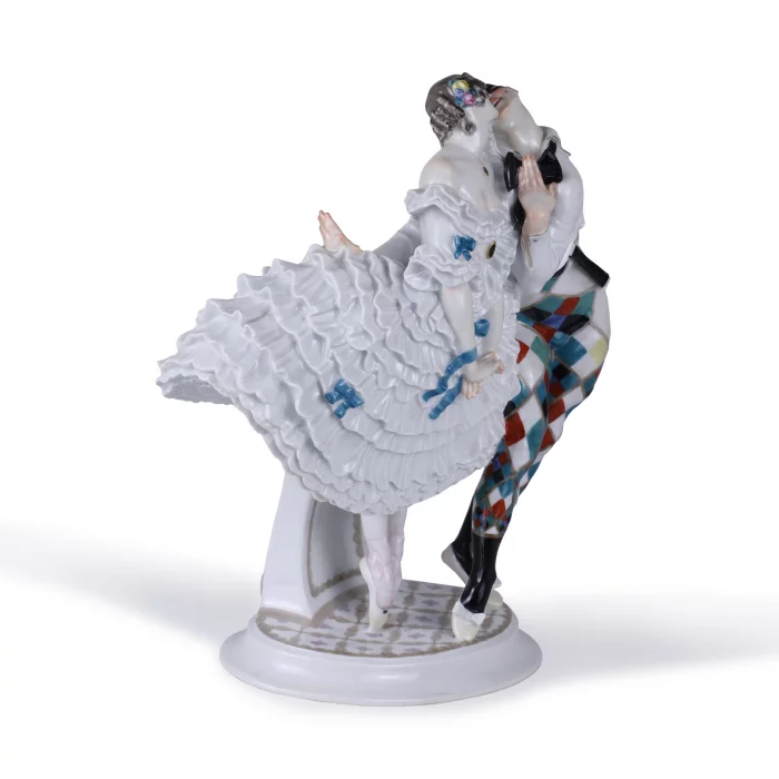 Арлекин и Коломбина. Meissen