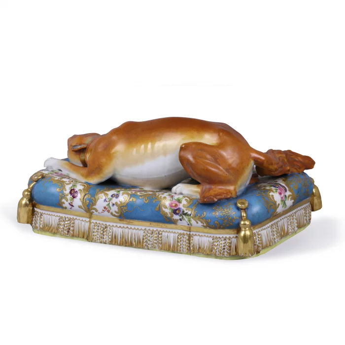 ENCRIER EN PORCELAINE « LISETTE » FRANCE, MANUFACTURE DE JACOB PETIT, VERS 1840