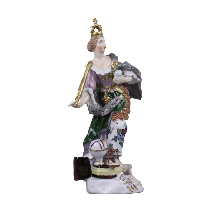 Groupe de porcelaine Continents. Sitzendorf. 