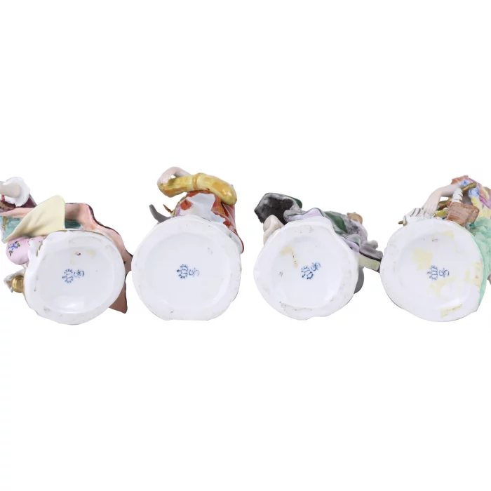 Groupe de porcelaine Continents. Sitzendorf. 
