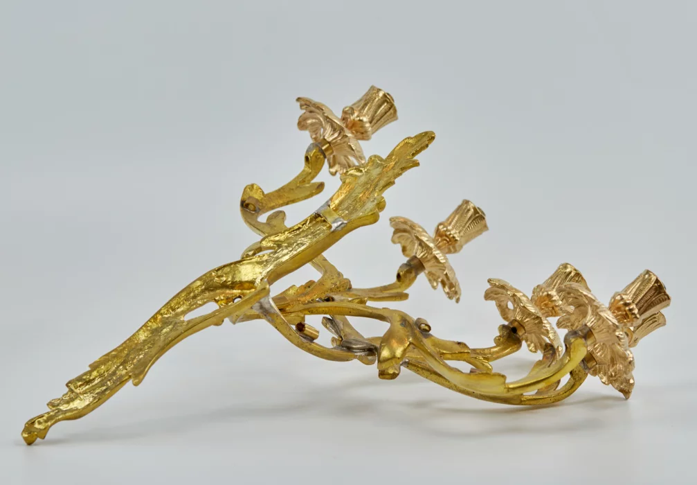 Pair of bronze sconces. The turn of the 19th and 20th centuries. 