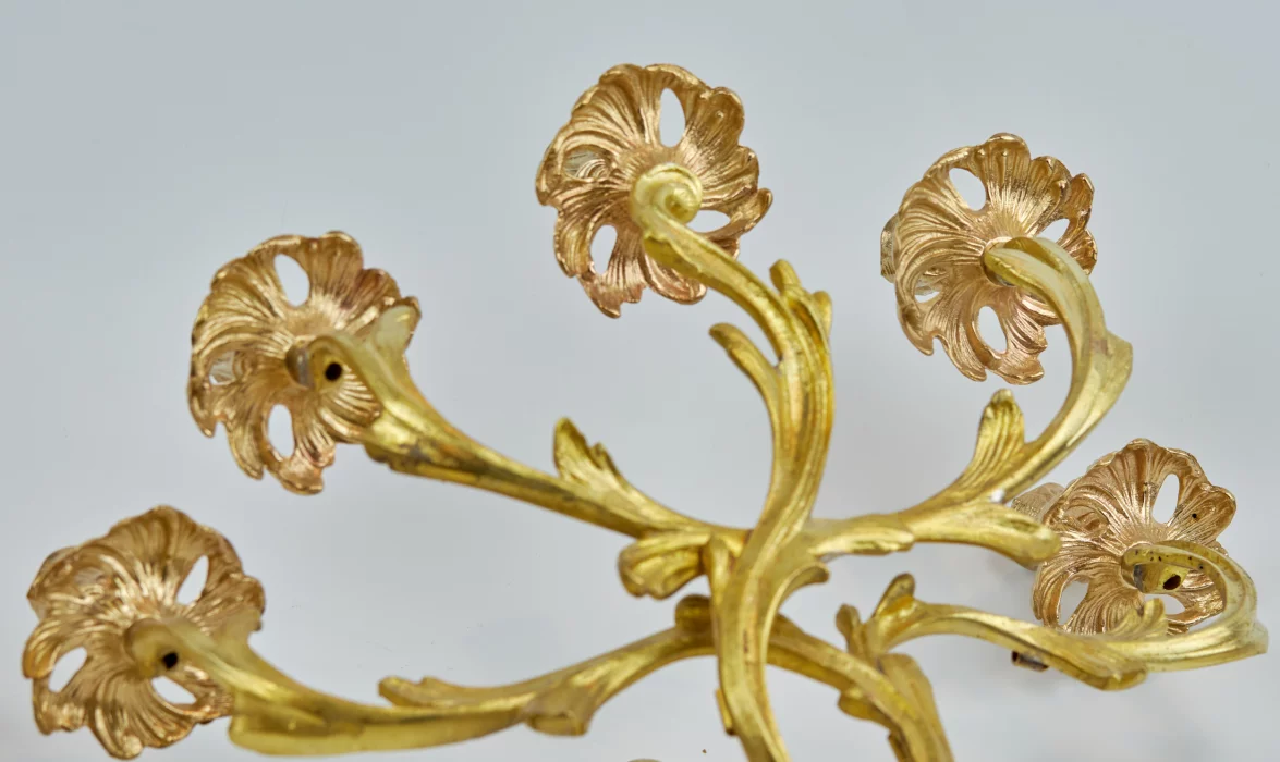 Pair of bronze sconces. The turn of the 19th and 20th centuries. 