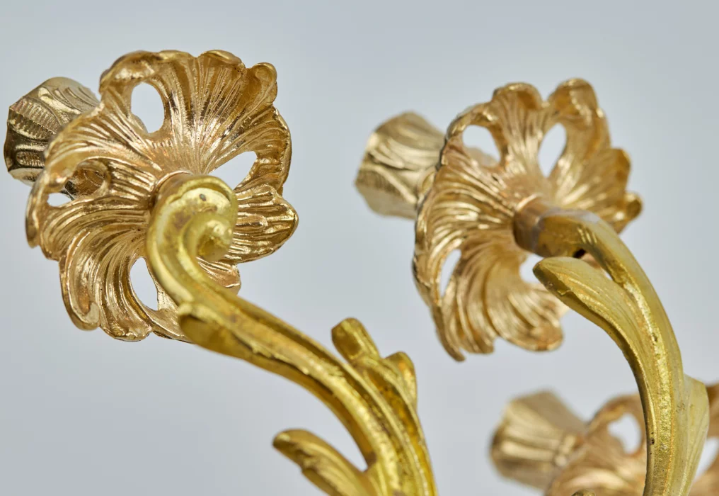 Pair of bronze sconces. The turn of the 19th and 20th centuries. 