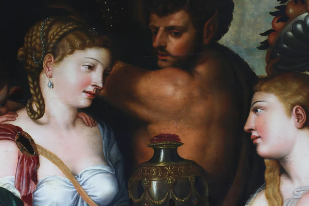 MYTHOLOGICAL SCENE “THE CUP OF CERES” FRANS FLORIS DE VRIENDT (1517 - 1570) ANTWERP, MID-SIXTEENTH CENTURY