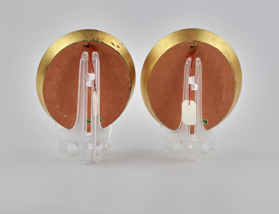 Paire de miniatures peintes 
