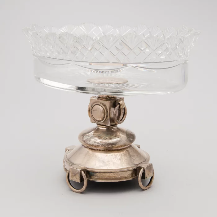 Crystal biscuit vase,  Grachev Brothers 1896.