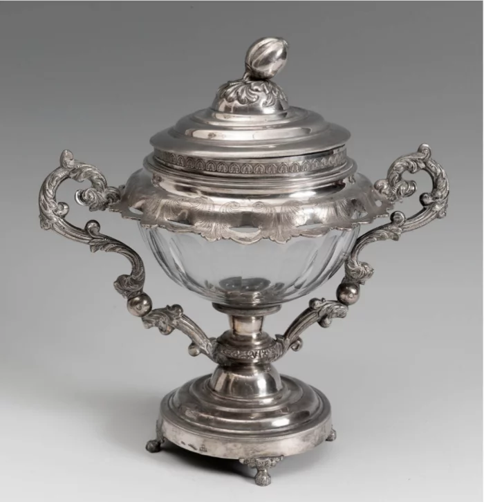 Silver jam vase