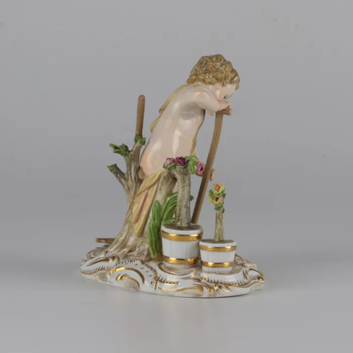 Фигурка садовника. Аллегория лета. Meissen. Рубеж 19-20 века.