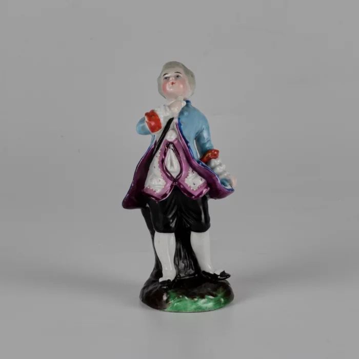 Porcelain figurine of a poet.