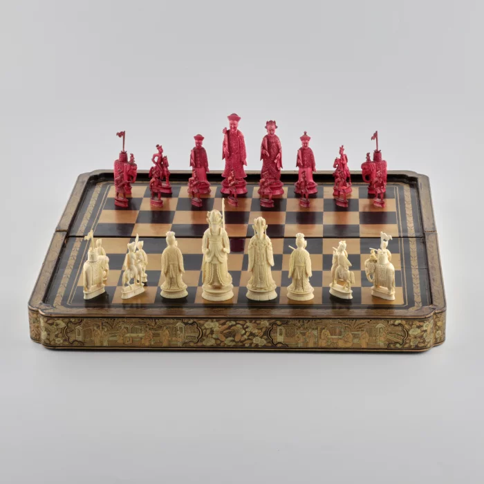 Bone Chess on Papier-mâche.