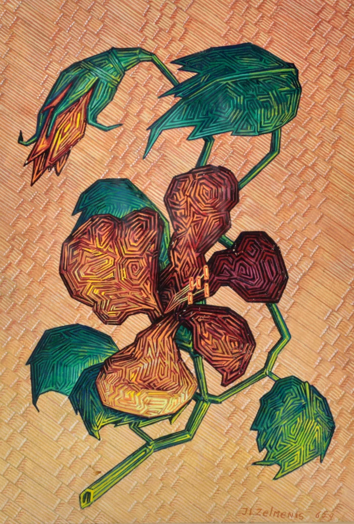 Drawing Flower. Zelmenis 