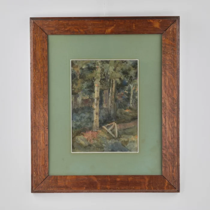 Dessin à laquarelle À la croix brisee. 1910 annee. Gustavs Šķilters (1874-1954). 