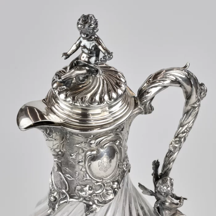 Cruche à vin en argent exquise au pouvoir de Louis XV.