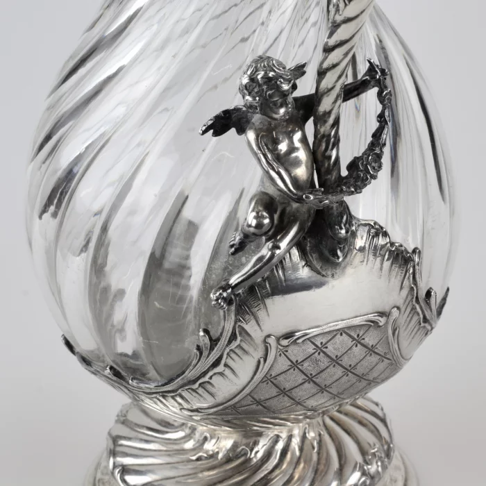 Cruche à vin en argent exquise au pouvoir de Louis XV.