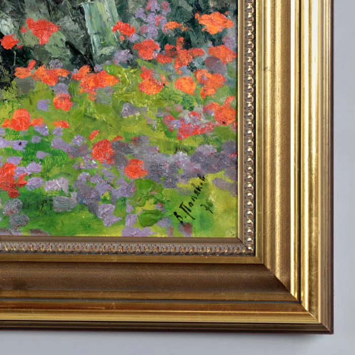 Tableau Coquelicots dans les pierres. VIRGINIE. Polyakov 