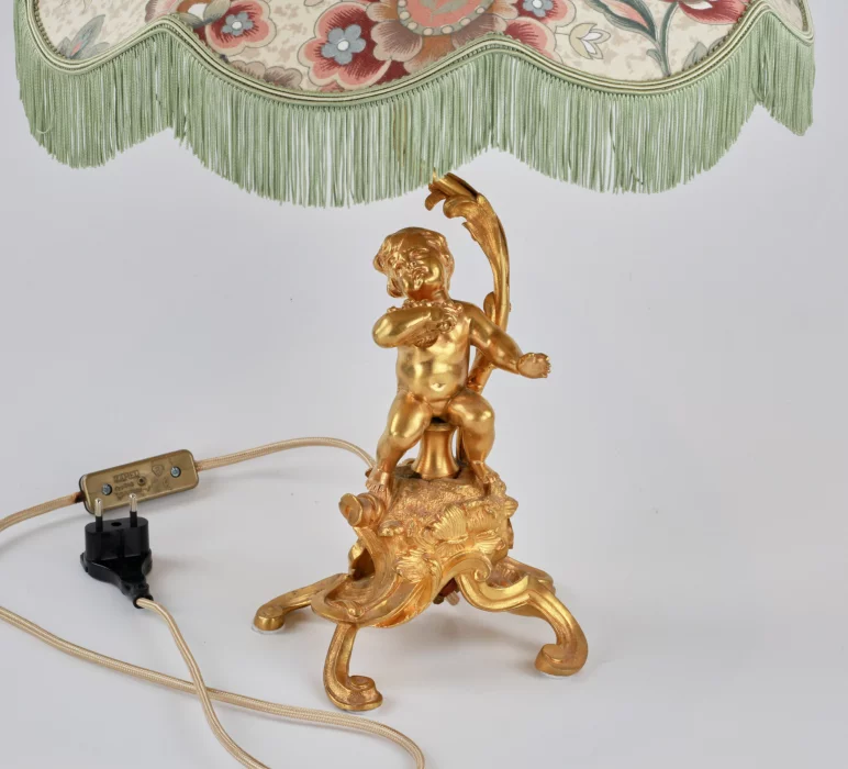 Pair of Putti table lamps 