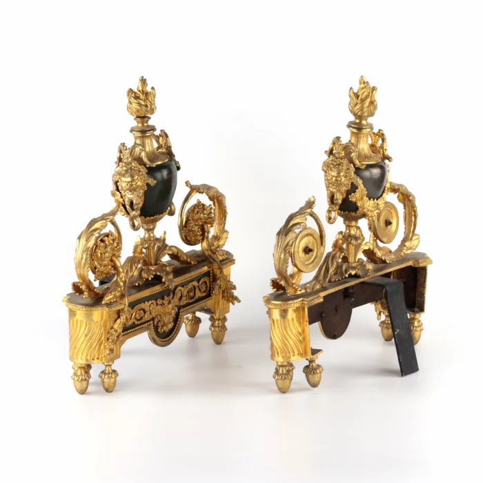 Pair of Louis XIV style fireplace heaters. 1819 century. 