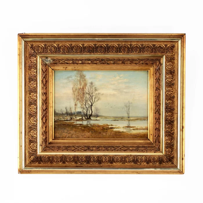 Semyon Sergueïevitch Platonov. Paysage de printemps. 