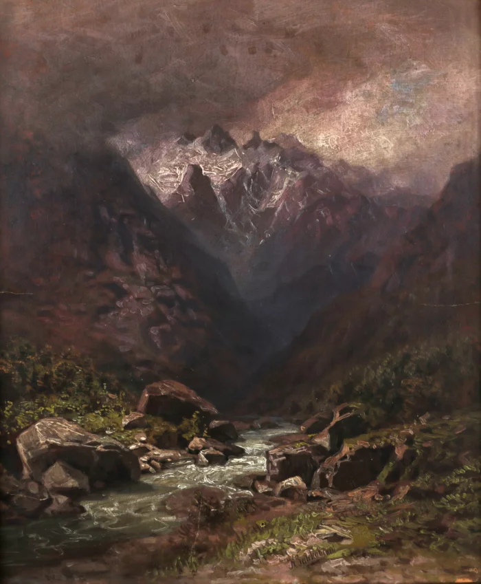 Ilya Zankovski. Paysage de montagne gorge de Mahar-tun. 