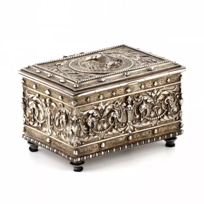 Boîte à bijoux de la marque E&S INV. 1920 siècle.