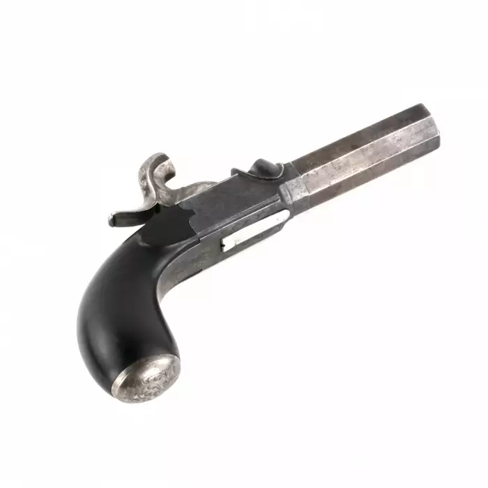 A pistol in a case. 