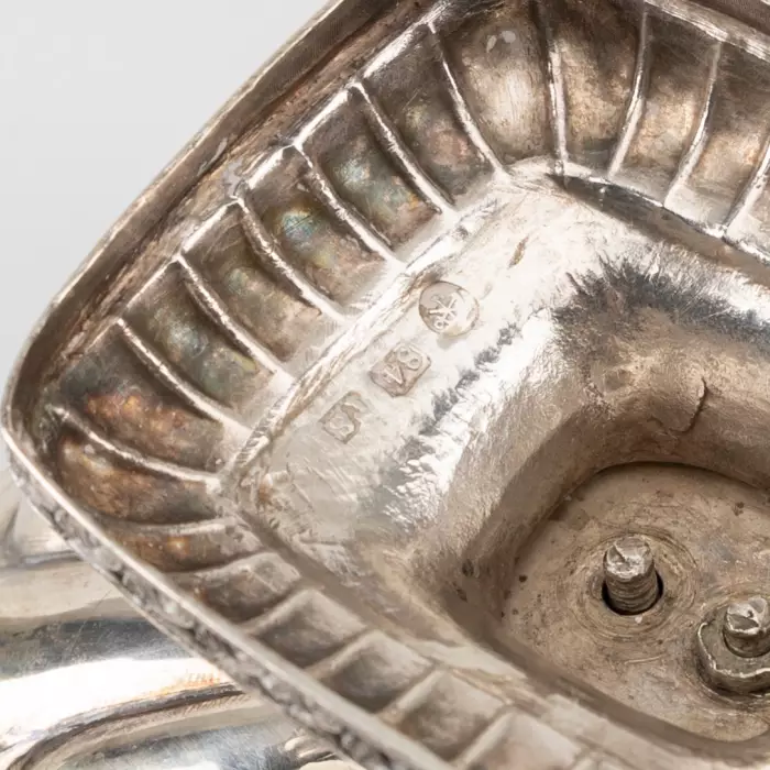RUSSIAN SILVER EMPIRE STYLE BONBONNIÈRE. THOMAS SOHKA. ST PETERSBURG, 1837
