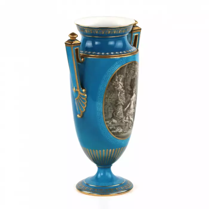 Vase peint. Manufacture imperiale de porcelaine 1881-1894 