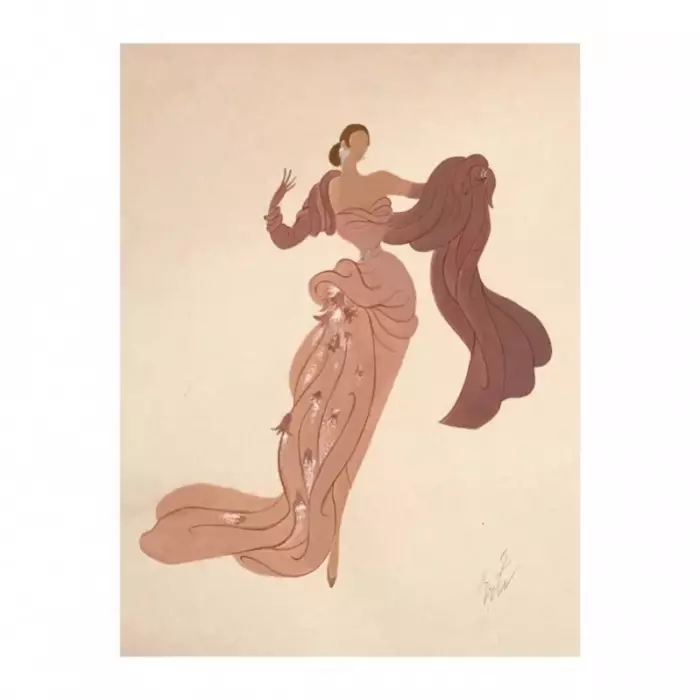 Dessin de la serie Costumes de scène. 
