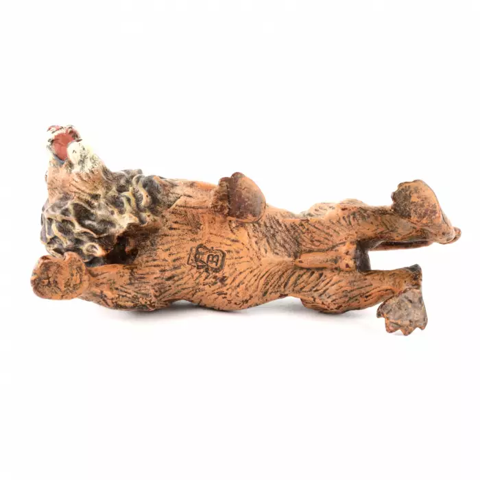 Miniature en bronze de Vienne Lion, usines Bergman. 